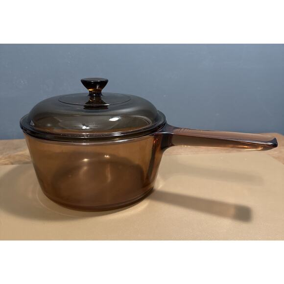Vision Corning Ware 1.5L Saucepan Pot USA with Pyrex Lid V1.5C Used See Pics - Picture 5 of 9